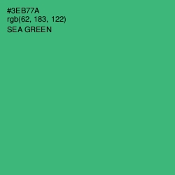 #3EB77A - Sea Green Color Image